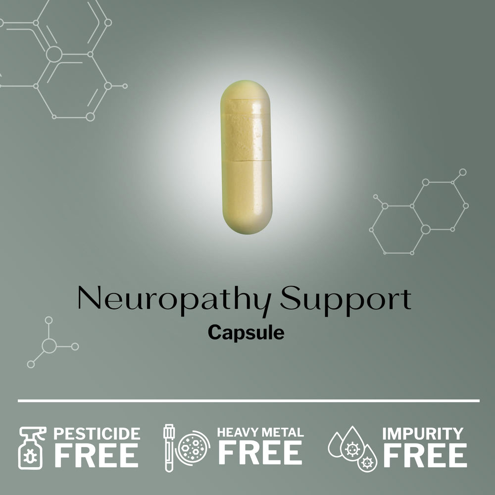 SugarMD Neuropathy vegan non-GMO allergy-free label underscores purity.