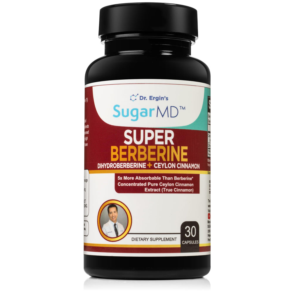 SugarMD Super Berberine bottle front showing daily wellness capsules