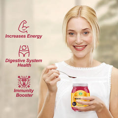 SumDIP Seamoss Gel being scooped with spoon for serving