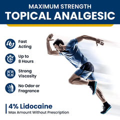 Sumifun 4% lidocaine patch on the knee offers flexible sizing.