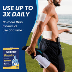 Sumifun 8-hour numbing patch supports long workouts or desk work.
