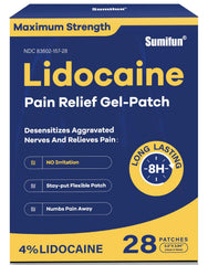 Sumifun 4% lidocaine patches packaging ready to use for quick relief
