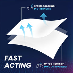 Sumifun patch demonstrates fast-acting numbness for temporary relief.