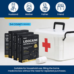 Sumifun lidocaine patch being opened for quick, convenient use.