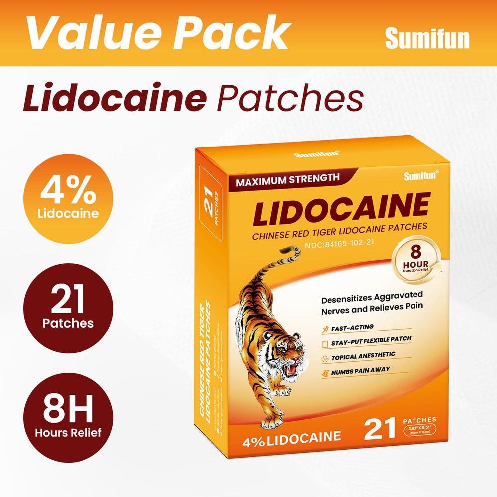 Sumifun Lidocaine Patch provides fast, targeted relief with a scent-free formula for discreet use.