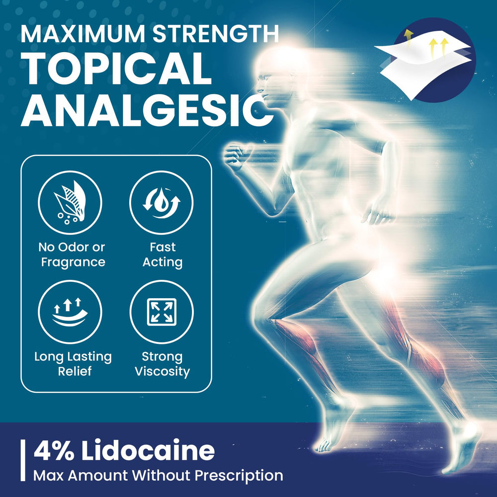 Sumifun lidocaine patches applied to back area for targeted relief.
