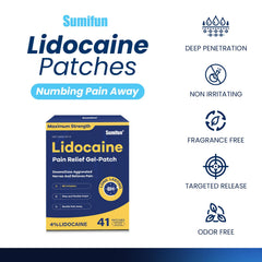 Sumifun lidocaine patch maximum strength large size for broad coverage.