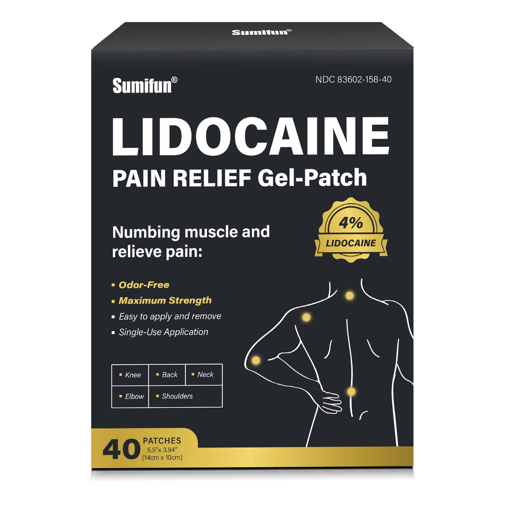 Sumifun lidocaine patches pack front view for quick relief