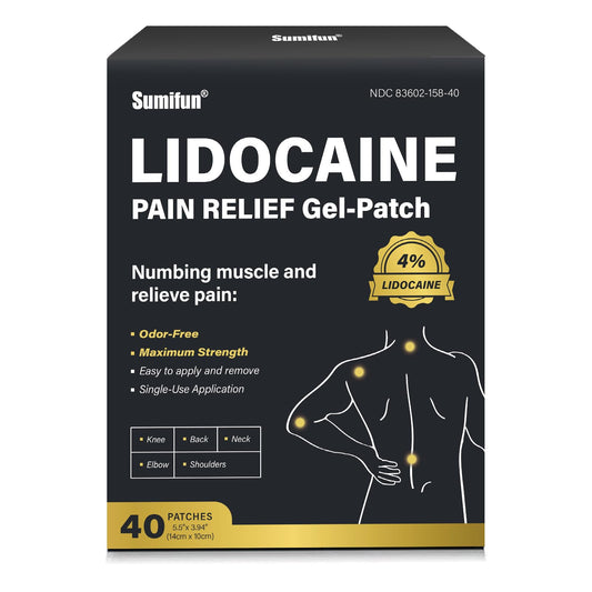 Sumifun lidocaine patches pack front view for quick relief