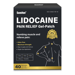 Sumifun lidocaine patches pack front view for quick relief