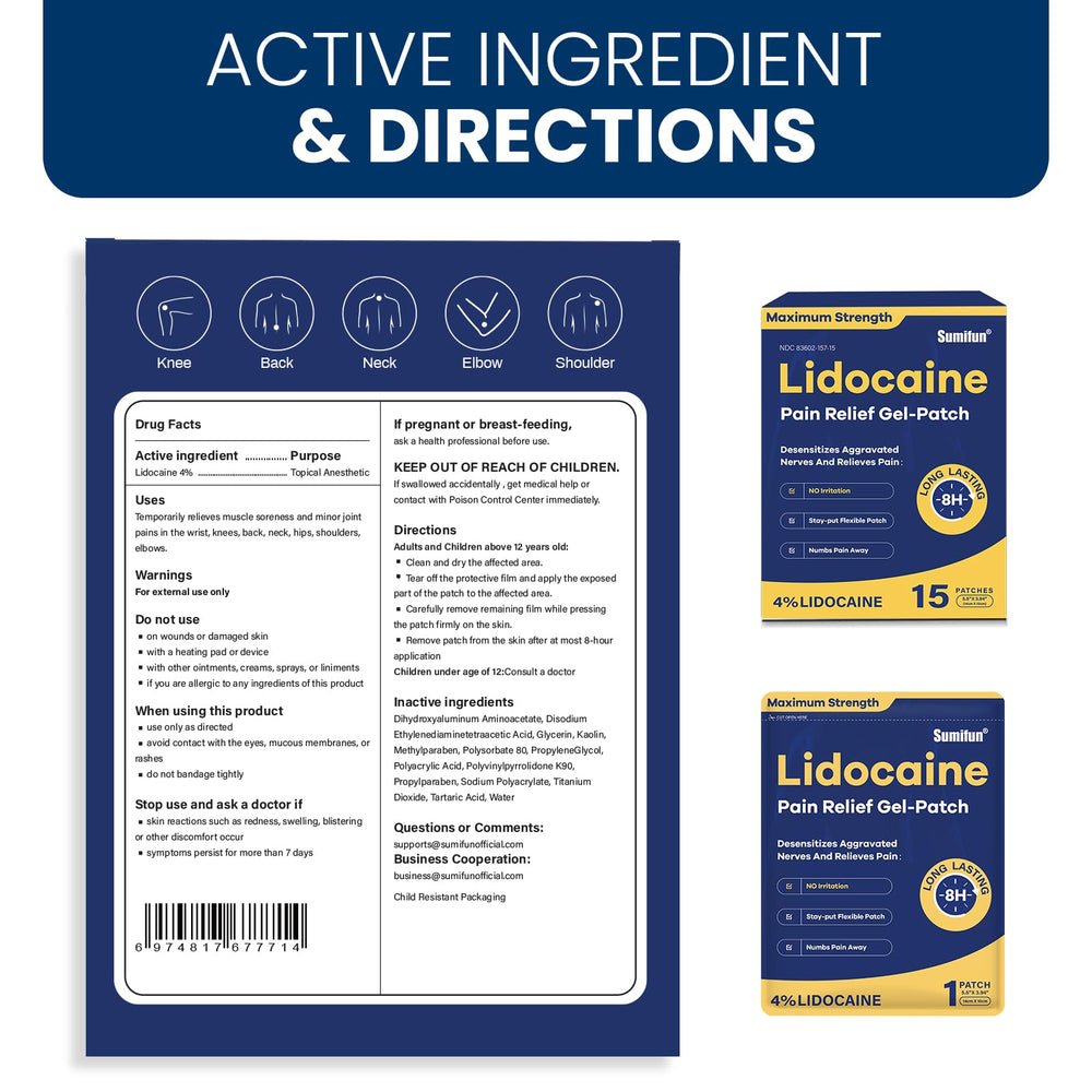 Sumifun patches in use demonstrate easy application and comfortable wear.