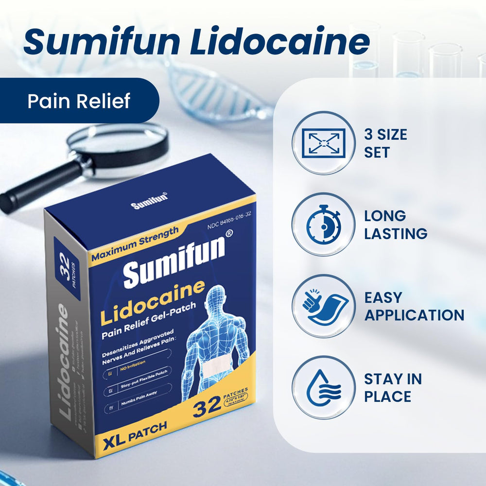 Sumifun XL Lidocaine patch all-day comfort on active days
