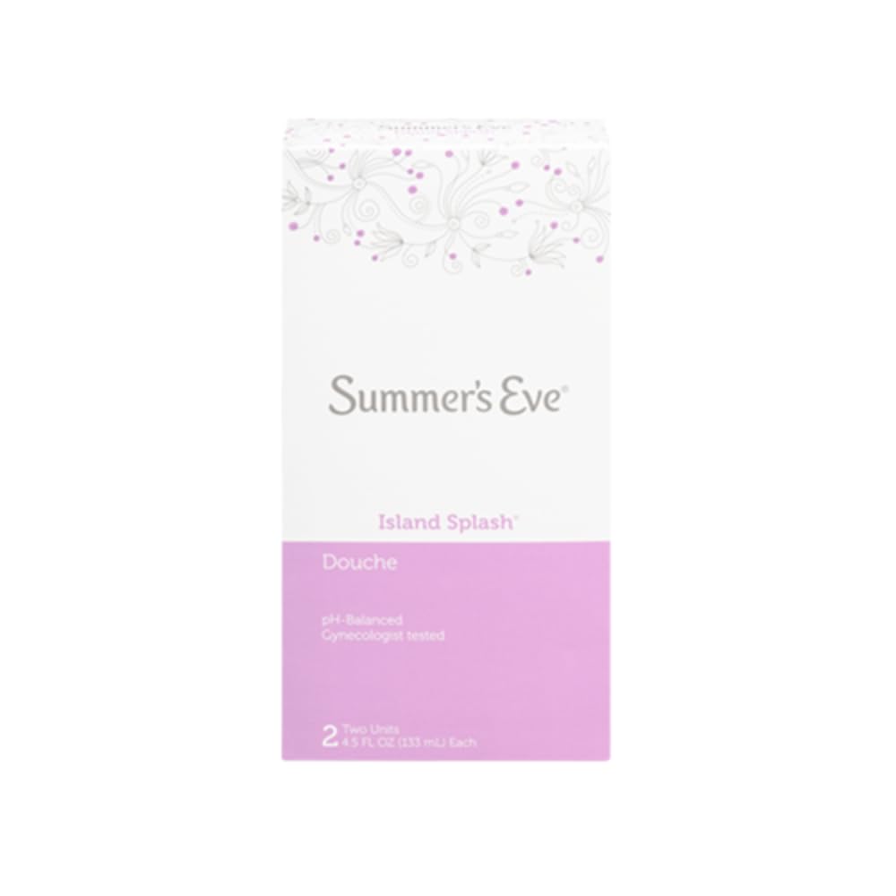 Summer's Eve Island Splash bottle close-up, gentle cleansing for everyday freshness