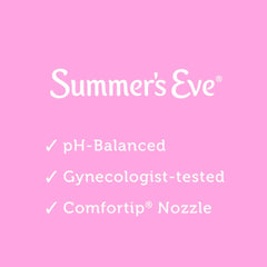 Summer's Eve Island Splash packaging, convenient one-piece system for quick use