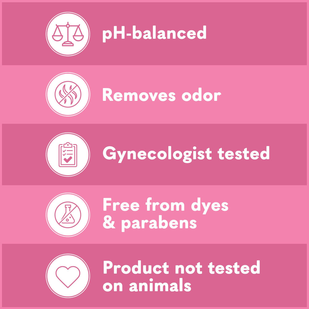 Summer's Eve Simply Sensitive micellar water action promotes gentle odor removal