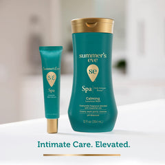 Summer's Eve Spa Daily Intimate Wash side view showing 12 oz bottle size