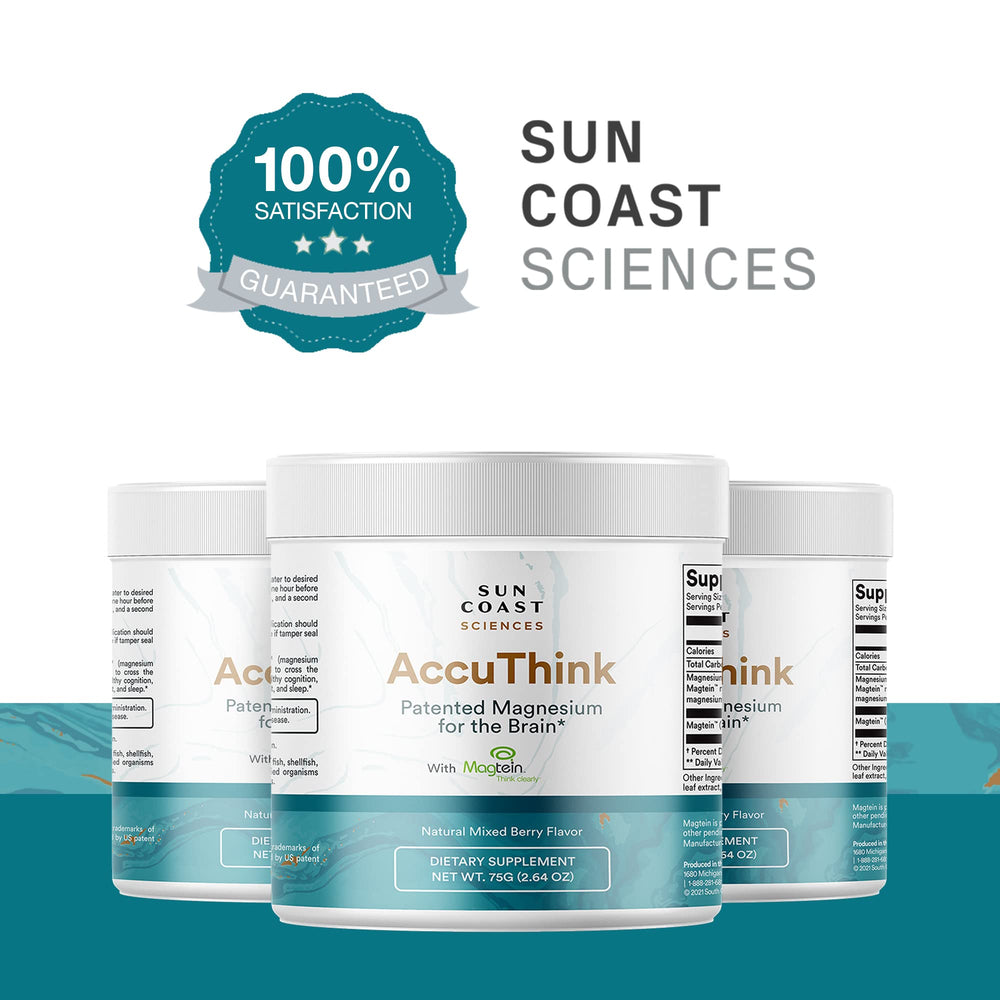Sun Coast Sciences AccuThink powder ready for daily routines