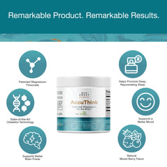 Sun Coast Sciences AccuThink powder teaspoon shows texture for mindful dosing