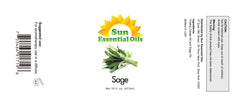 Sun Essential Oils Sage essential oil in diffuser setup for calming spaces.