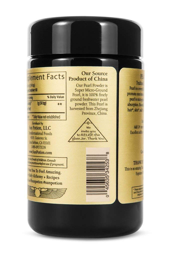 Sun Potion Pearl Powder face mask application for topical mineral benefits