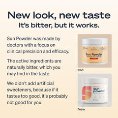 Sun Powder Melon tub closeup highlighting premium ingredients for skin vitality.