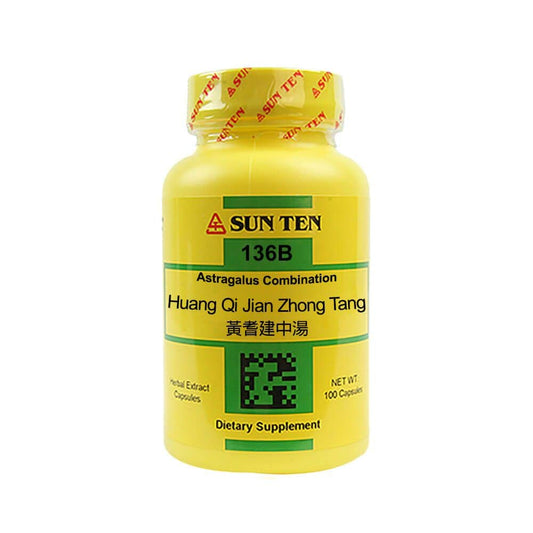 Sun Ten Astragalus Combination Capsules bottle for digestive support.