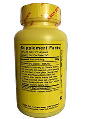 Sun Ten capsules closeup reveals a herbal blend in a soft shell.