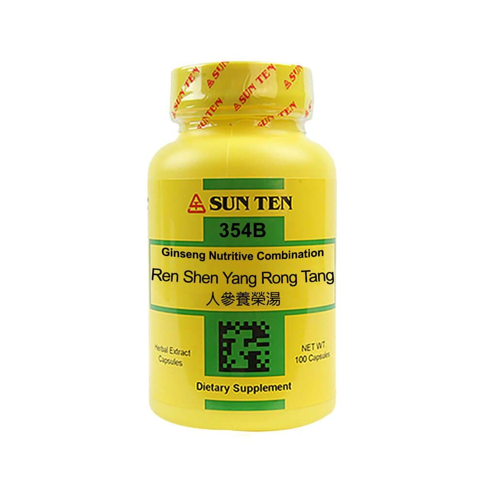 Sun Ten Ren Shen Yang Rong Tang 1-pack capsules, calming spirit and balance.