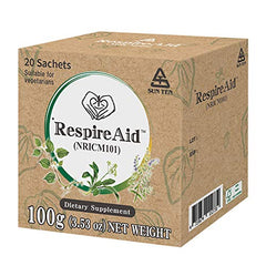 Sun Ten RespireAid herbal blend close-up highlights mullein and peppermint.