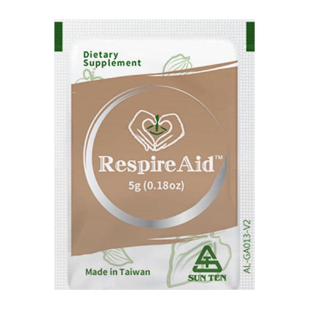 Sun Ten RespireAid hot water pour illustrating easy tea prep.