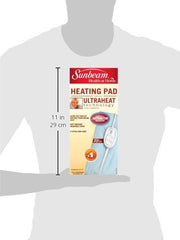 Sunbeam heating pad 9-foot cord for flexible placement.