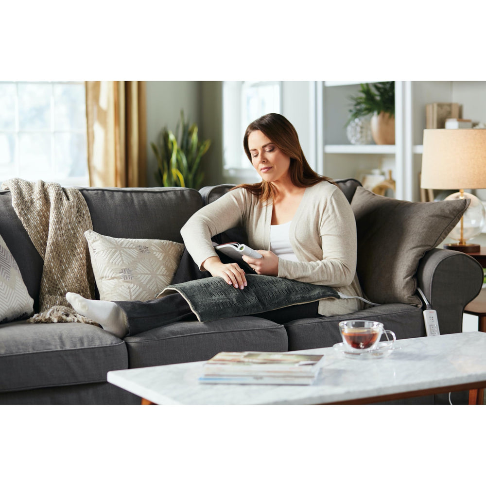 Sunbeam XL heating pad with a 9-foot cord for flexible placement