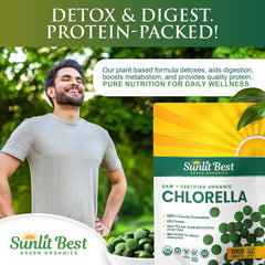 Sunlit Best chlorella tablets 250 mg each for consistent dosing