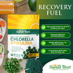 Sunlit Best Green Organics packaging front conveys premium quality and easy access.