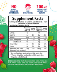 Sunny Sam Kids magnesium gummies raspberry chews supporting mood and calm
