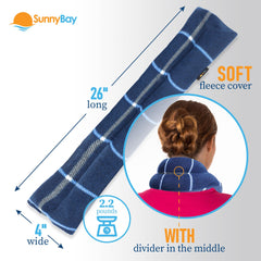 SunnyBay heating pad flaxseed closeup shows weighted texture for targeted pressure