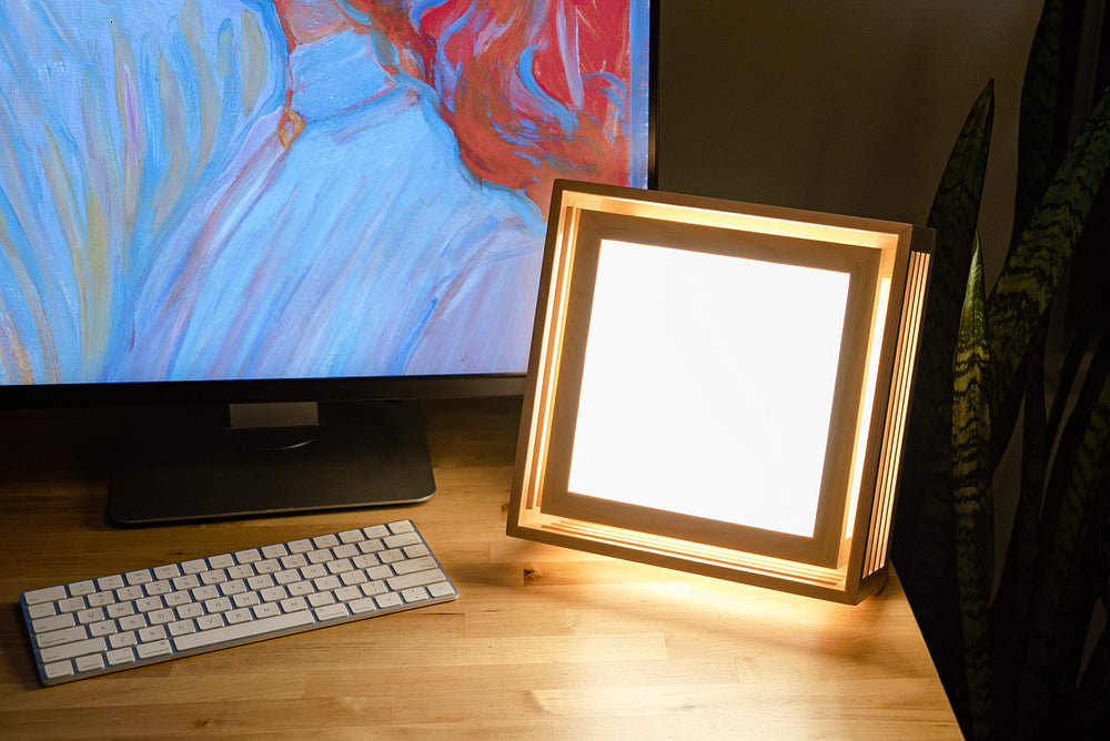 BrightBox full-size panel provides wider coverage on desk or sofa