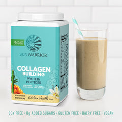 Sunwarrior Collagen Builder bamboo silica detail supports hair and nails