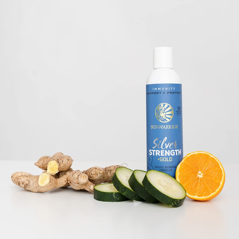 Sunwarrior Fulvic Acid Complex glass with water emphasizes simple, versatile daily usage