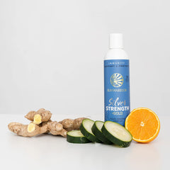 Sunwarrior Fulvic Acid Complex glass with water emphasizes simple, versatile daily usage