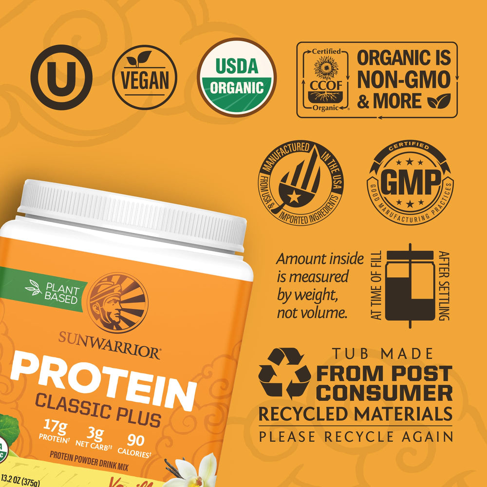 Sunwarrior plant-based protein mixing-jar ideal for post-workout shakes