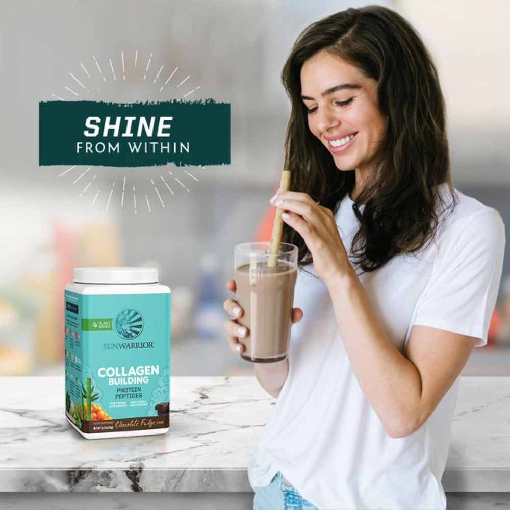 Sunwarrior vegan collagen powder daily shake idea for a versatile routine