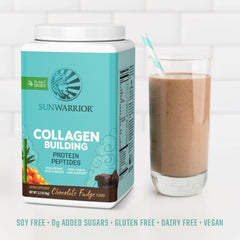 Sunwarrior vegan collagen powder silica highlighting mineral support for hair and nails