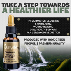 Sunyata Premium Green Propolis from Brazil represents top-tier quality.