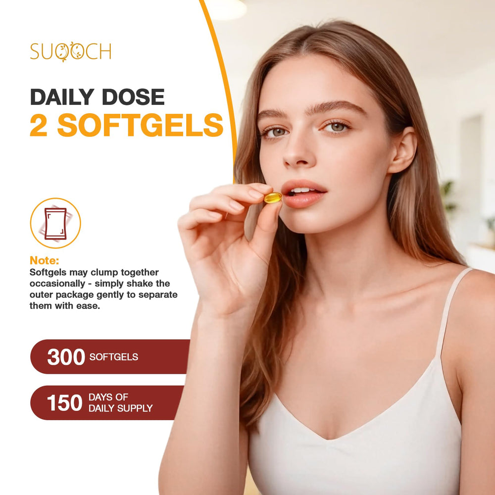 Storage-friendly SUOOCH packaging shown with cool storage guidance.