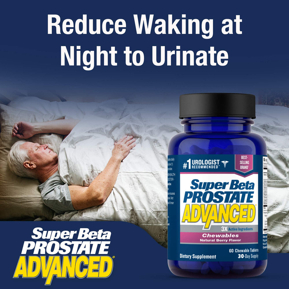 Super Beta Prostate Advanced lifestyle image suggests a simple daily habit.