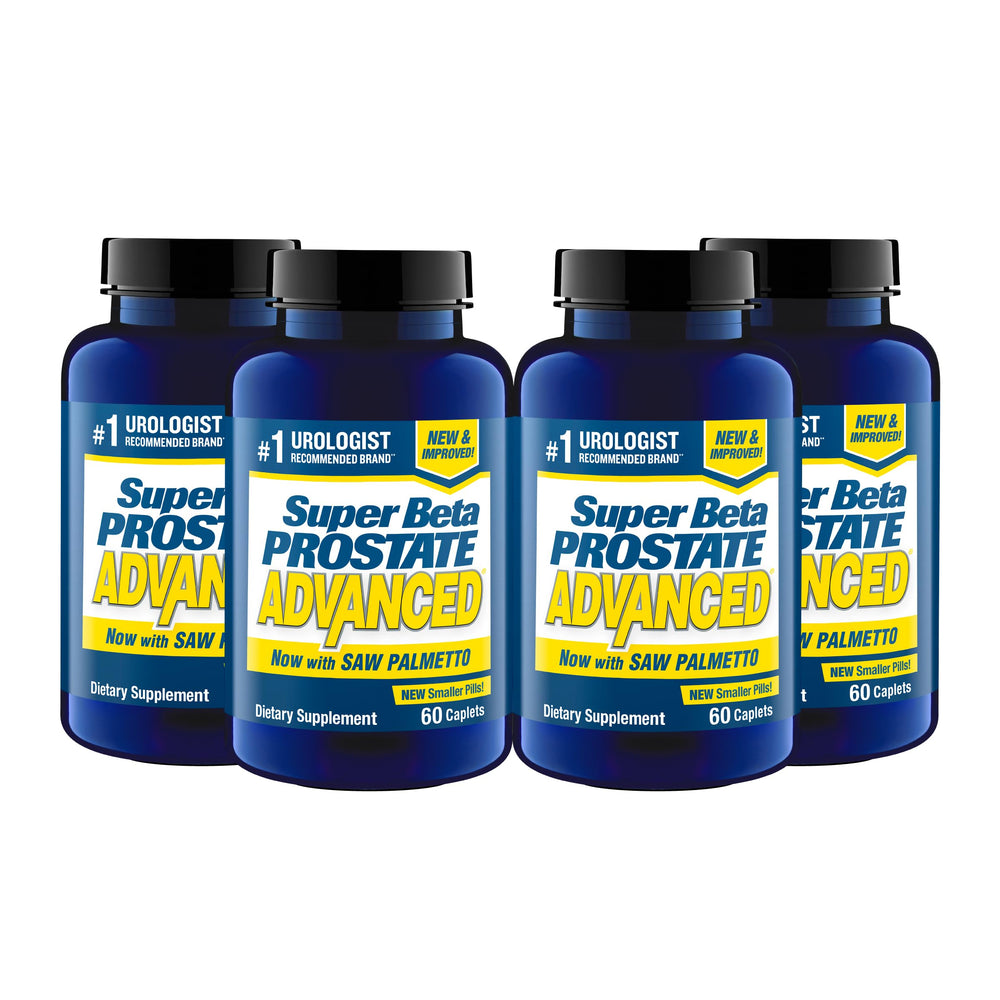 SUPER BETA PROSTATE Advanced with Saw Palmetto bottle supports daily urinary comfort.