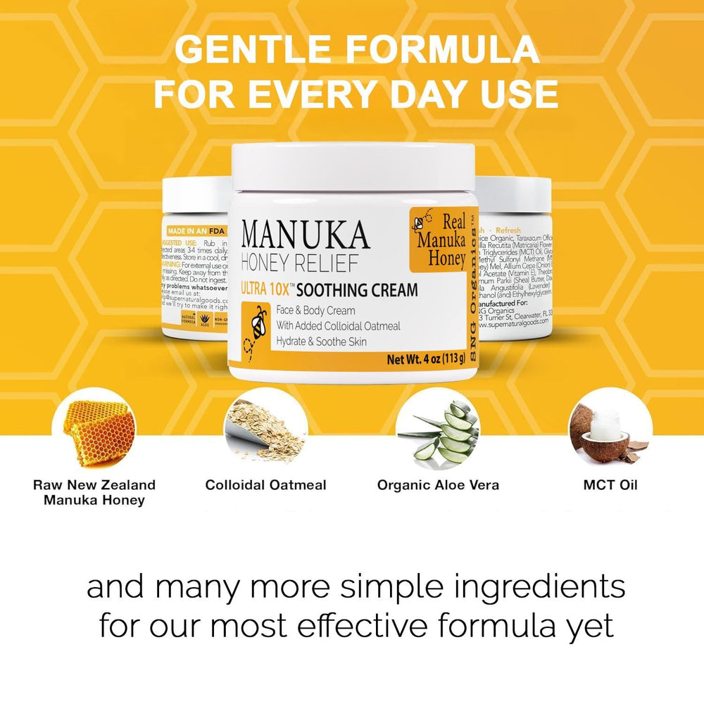 Application of Manuka Honey Cream on skin for daily use