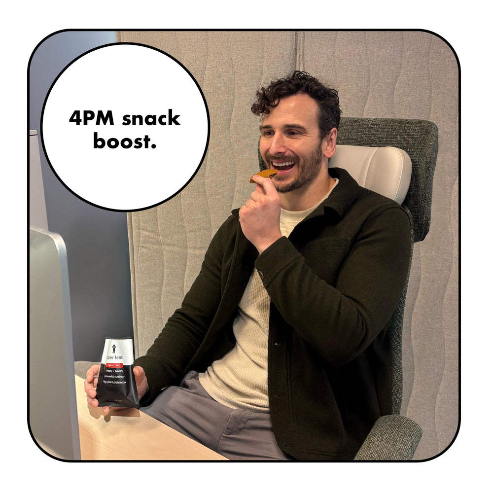 Super Team Savory Crispy Bar energy-boost snack for workouts