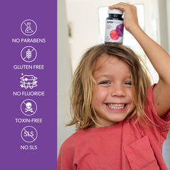 Taste test moment with SUPER TEETH tablets during a daily routine.